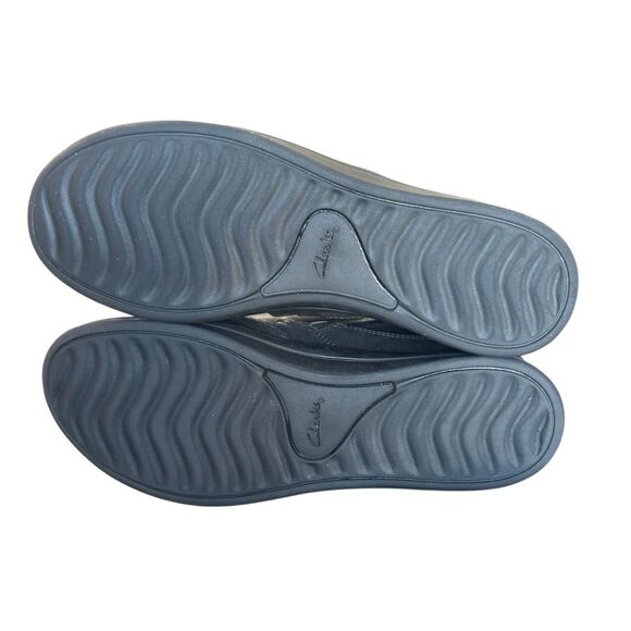 Clarks Black Breeze Range Ruched Booties Size 10 WIDE - Picture 5 of 8